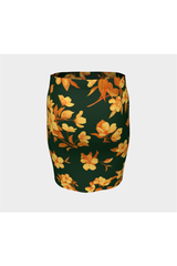 Floral Fitted Skirt - Objet D'Art