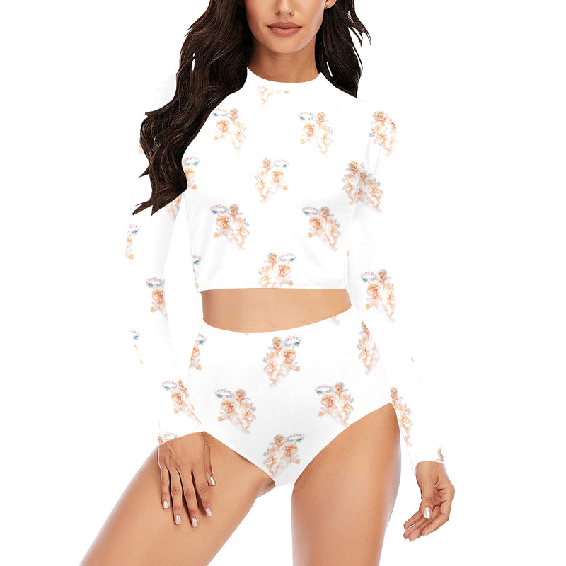 cheribum aloft smaller Long Sleeve Bikini Set (Model S27) - Objet D'Art