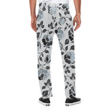 selenium gray print 2 Men's All Over Print Casual Trousers (Model L68) - Objet D'Art