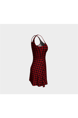 Checkered Pass Flare Dress - Objet D'Art