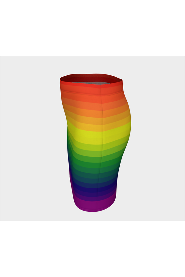 Radiant Gradient Fitted Skirt - Objet D'Art