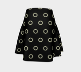 Disc Pattern Flare Skirt - Objet D'Art