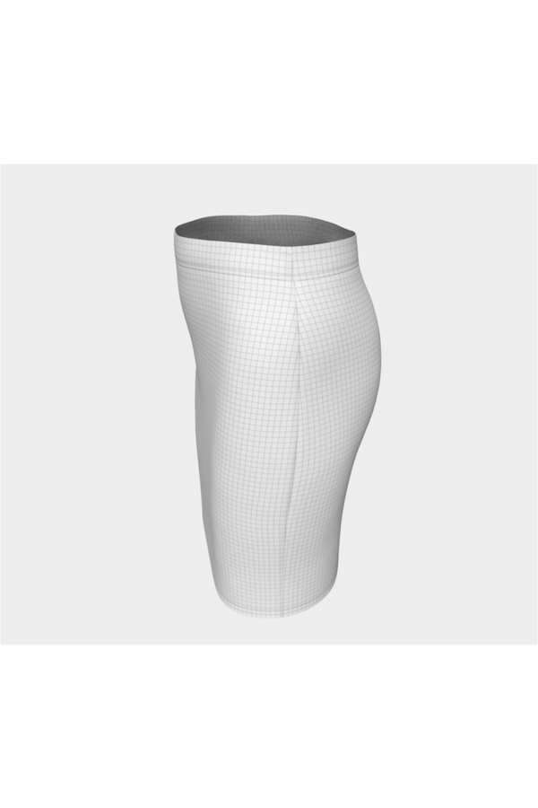 Micro Gray Matrix Fitted Skirt - Objet D'Art