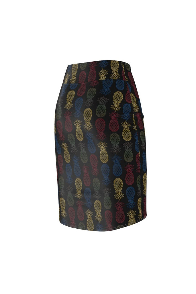 Pineapple Panache Women's Pencil Skirt - Objet D'Art