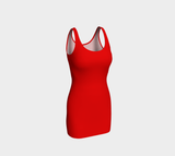 Red Bodycon Dress - Objet D'Art