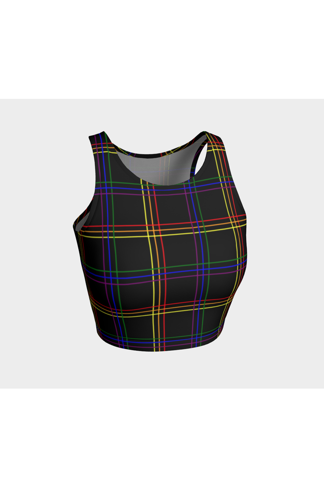 Spectral Plaid Crop Top - Objet D'Art