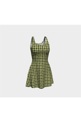 Camouflage Houndstooth Flare Dress - Objet D'Art Online Retail Store