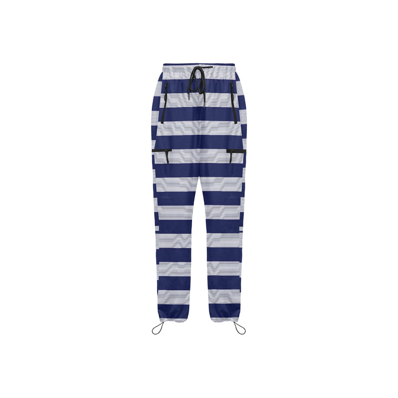striped striped print Women's Quick Dry Cargo Sweatpants (Model L65) - Objet D'Art