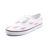 Pink Lightning Unisex Canvas Sneakers - Objet D'Art