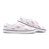 Pink Lightning Unisex Canvas Sneakers - Objet D'Art