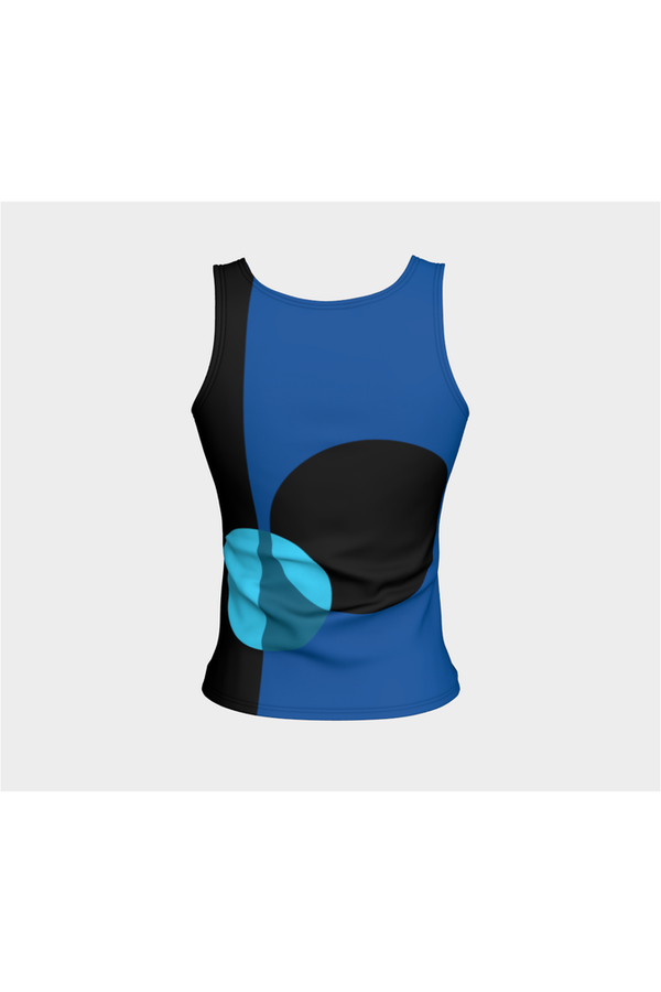 Bauhaus Blue Fitted Tank Top - Objet D'Art