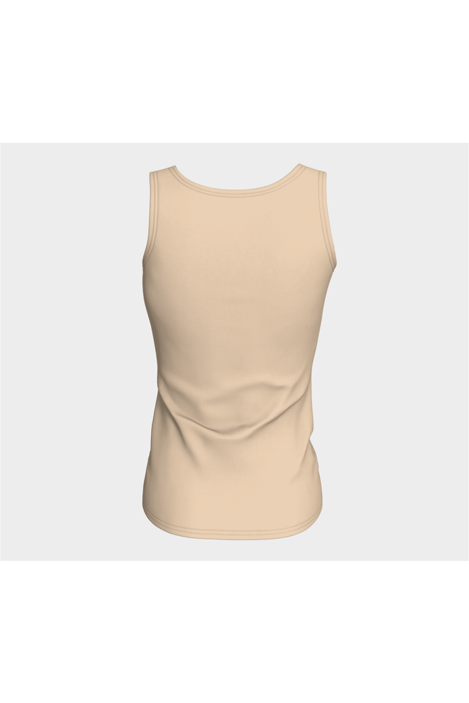 Tan Fitted Tank Top - Objet D'Art