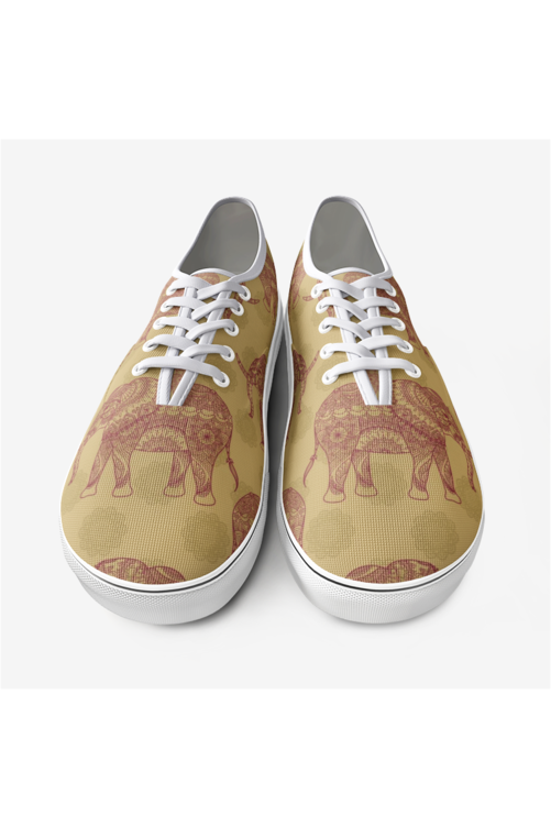 Elephant & Mandala Unisex Canvas  Sneakers - Objet D'Art