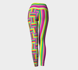 Color Matrix Yoga Leggings - Objet D'Art