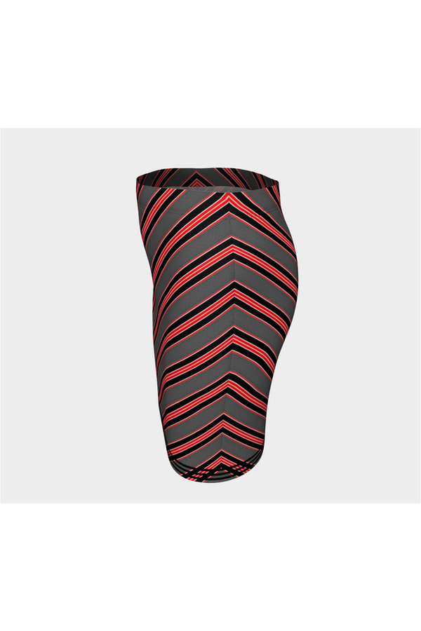Red Striped Fitted Skirt - Objet D'Art