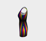 Longitudes of Colors Bodycon Dress - Objet D'Art