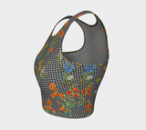 Floral Network Crop Top - Objet D'Art
