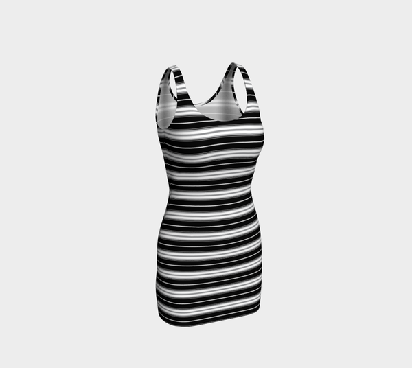 Striped Bodycon Dress - Objet D'Art