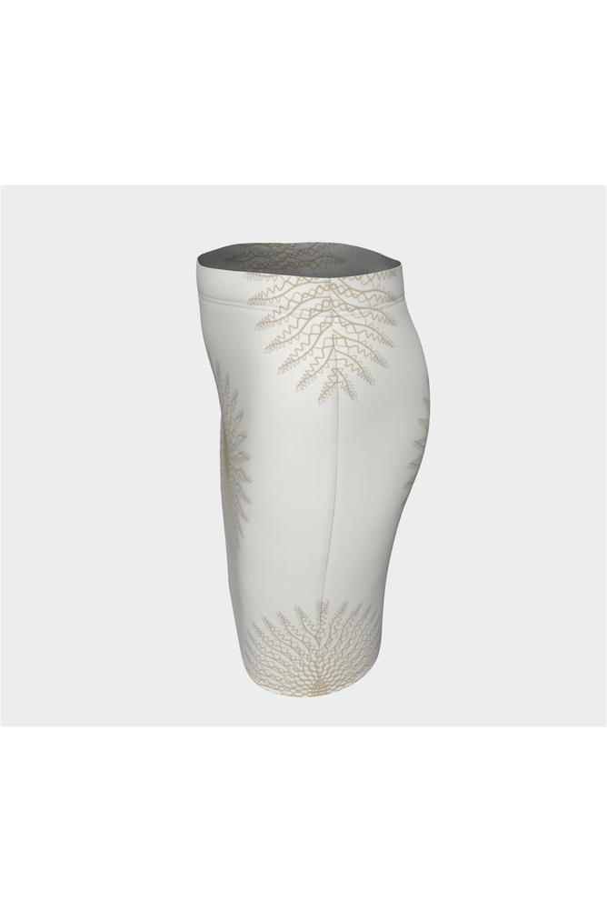 Creme Mandala Fitted Skirt - Objet D'Art