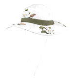 dark magnolia leaf green Wide Brim Bucket Hat - Objet D'Art