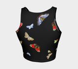 Butterfly Athletic Crop Top - Objet D'Art