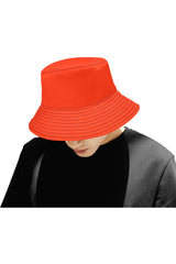 Retro Orange Unisex Summer Bucket Hat - Objet D'Art