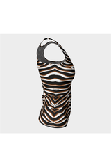 Zebra Print Fitted Tank Top - Objet D'Art