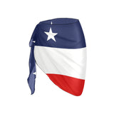 red white blue star and stripes print Beach Sarong Wrap - Objet D'Art