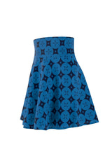ROYALTY BLUE Women's Skater Skirt - Objet D'Art