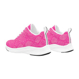 hot pink snakeskin 9k Women's Alpha Running Shoes (Model 10093) - Objet D'Art