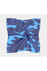 Blue Camo Zodiac Square Scarf - Objet D'Art