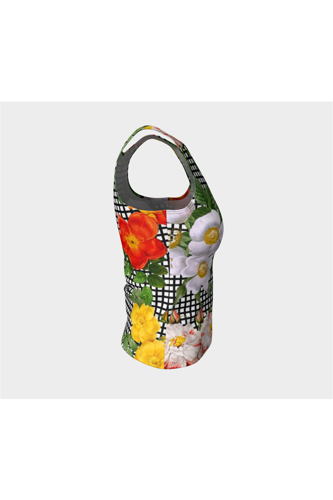 Floral Fitted Tank Top - Objet D'Art