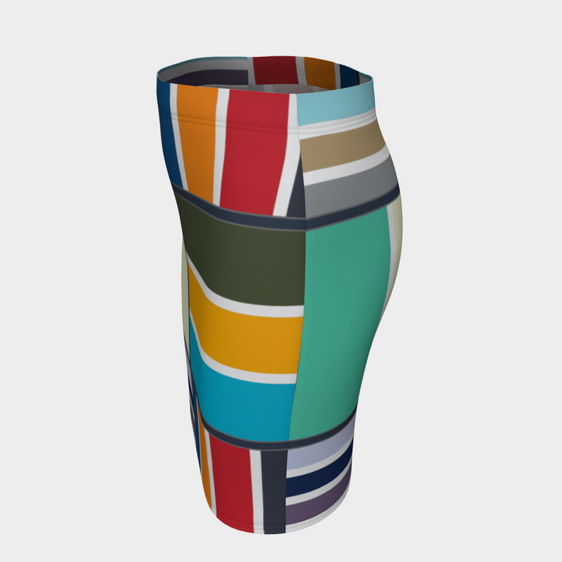 Mondrian Moments fitted skirt - Objet D'Art