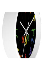 Yoga Asana Wall clock - Objet D'Art