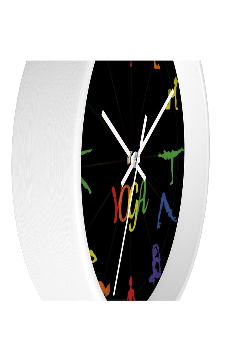 Yoga Asana Wall clock - Objet D'Art