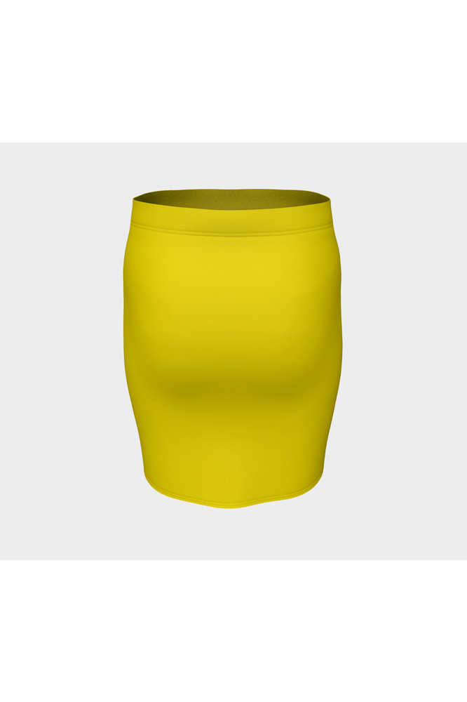 Yellow Fitted Skirt - Objet D'Art