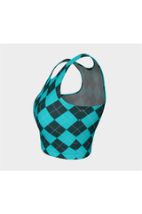 Argyle Angel Athletic Crop Top - Objet D'Art