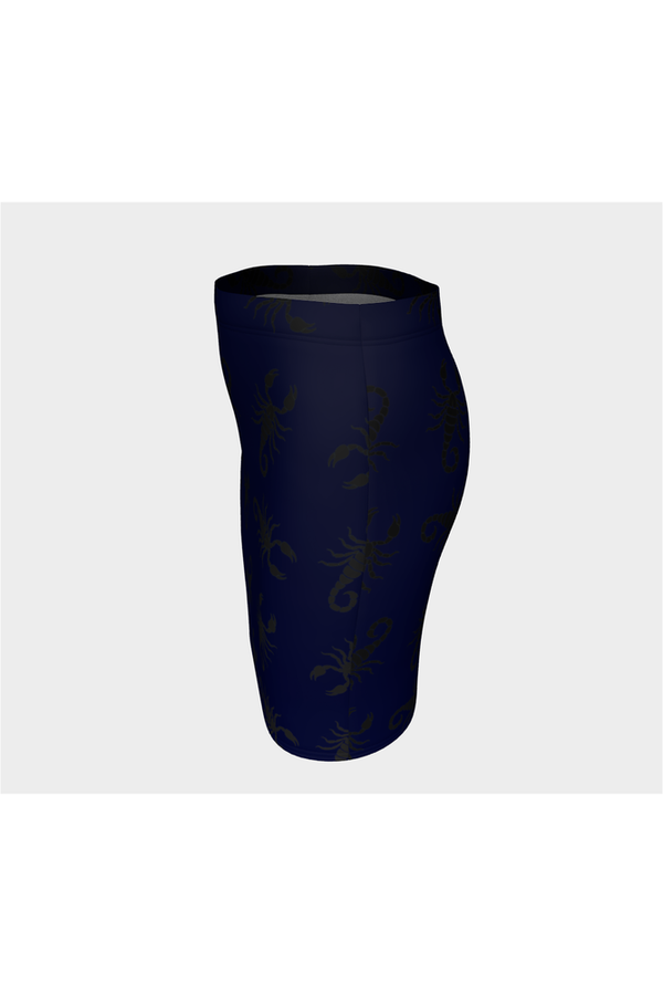 Scorpions at Night Fitted Skirt - Objet D'Art