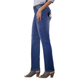 yinyangrecord2 Women's Jeans (Back Printing) (Model L75)