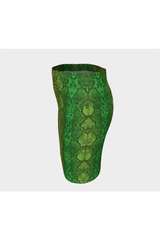 Snakeskin Fitted Skirt - Objet D'Art