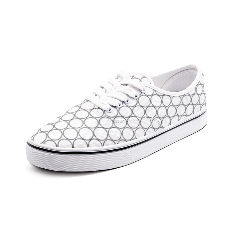 Circles Unisex Canvas Sneakers - Objet D'Art