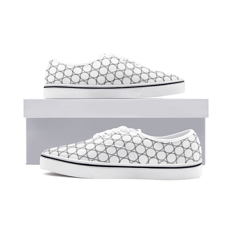 Circles Unisex Canvas Sneakers - Objet D'Art