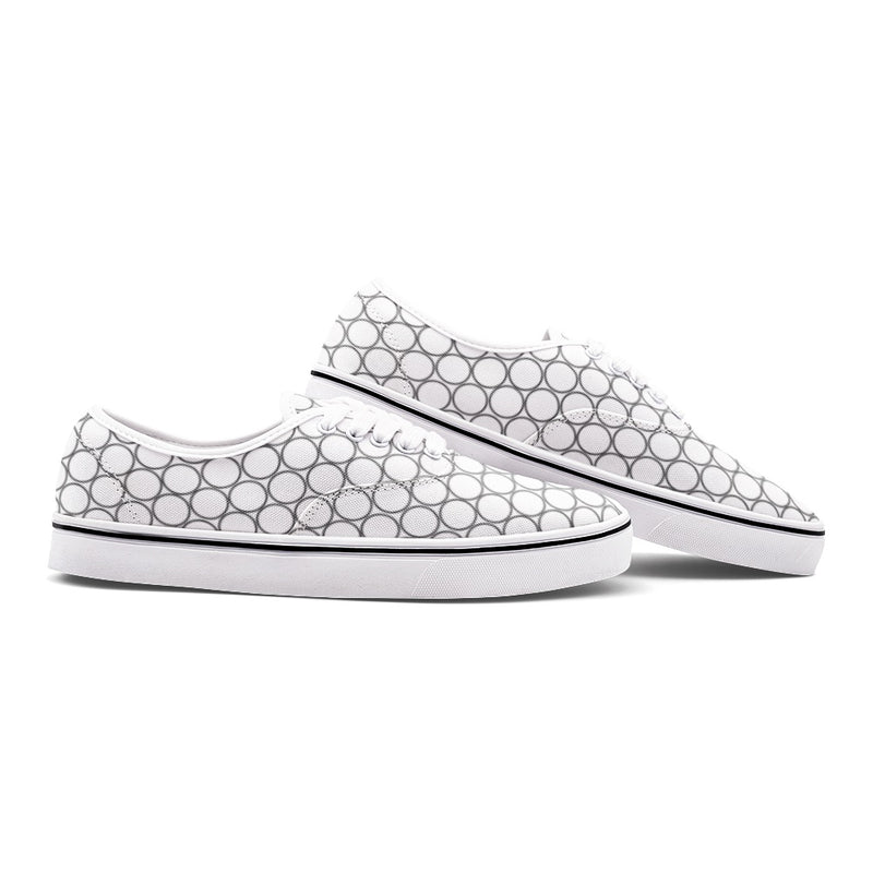 Circles Unisex Canvas Sneakers - Objet D'Art