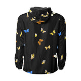 butterfly blue small print 3 Unisex All Over Print Windbreaker (Model H23)
