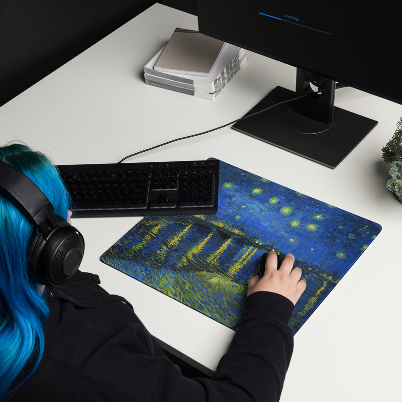 Starry Night Over the Rhone Gaming mouse pad - Objet D'Art