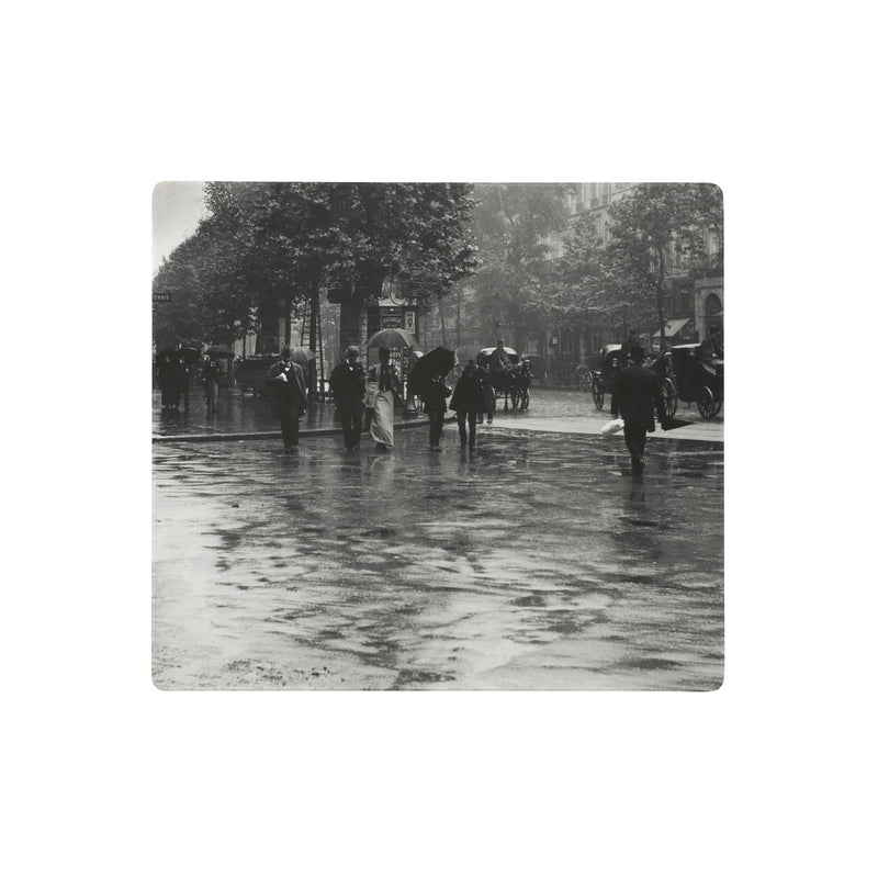 A Wet Day on the Boulevard, Paris (1894) by Alfred Stieglitz Gaming mouse pad - Objet D'Art