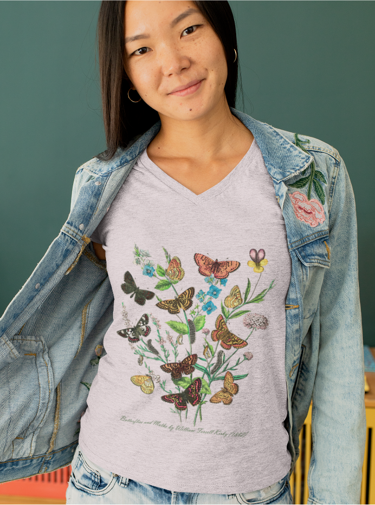 Kaleidoscope of Fluttering Butterflies & Moths Short-Sleeve Unisex T-Shirt - Objet D'Art