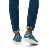 Amino Acid Word Cloud Men’s slip-on canvas shoes - Objet D'Art