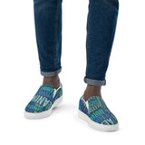 Amino Acid Word Cloud Men’s slip-on canvas shoes - Objet D'Art