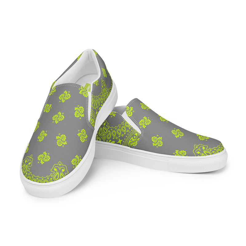 Bandana Art Men’s slip-on canvas shoes - Objet D'Art